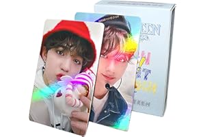 YUTO Seventeen Photocards - Cartoline fotografiche con effetto olografico, 50 pezzi, biglietti Lomo, regalo per figlie, figlie, diciassette anni, decorazione per feste di compleanno, set regalo kpop