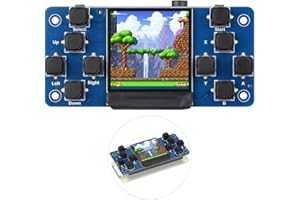 Waveshare 1.3inch LCD Game Console, Compatible with Raspberry Pi 5/4/Zero/Zero 2W/RP2040-PiZero, 240X240 Resolution, Built-in ST7789 Chip, SPI Interface, Single Board Only