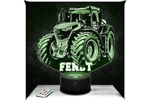 Lampephoto.fr Bedside Lamp Country Tractor Fend Decoration Collection Miniature 1 32nd Gift Idea Man Object Tractor Fend Night Light Adult Decoration Room Christmas Top