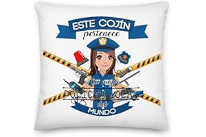 Kembilove Cojin Original de Policía Local – Decoracion habitación Mujer – Accesorios de Oficina – Regalos para Policía Local – Regalos Personalizados Policías Locales