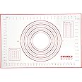 GWHOLE Tappetino da Forno in Silicone, Tappetino da Cucina Grande Stuoia di Rolling della Pasticceria del Silicone, 60x40 cm