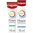 Colgate Total Plaque Pro-Release Fresh Mint Toothpaste 75ml, dental plaque remover toothpaste, neutralises the harmful effect of bacterial plaque, dissolves and lifts away gum-harming plaque
