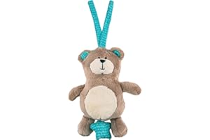 babynova Spieluhr Teddy Bär ab 0 Monate, Einschlafhilfe für Babys, Musik Spieluhr mit der Melodie Brahms Wiegenlied - Schlafhilfe zum Aufhängen und Aufziehen – Geschenk zur Geburt