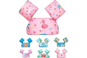 DSLIHA Kids Swim Vest, Toddlers Swimming Vest, Swim Vest for Kids Learn to Swim Float Training Jacket with Adjustable Strap & Secure Buckle, Puddle Pool Beach Swimming Lessons for 30-50lbs Boys Girls Age 2-6