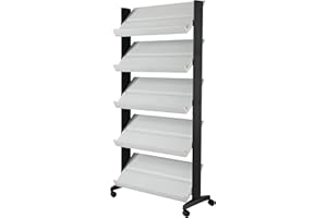 Paperflow EasyDisplays 255N.02 Présentoir mobile profil en polystyrène Gris