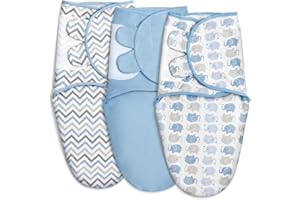 GLLQUEN BABY Baby Swaddle Wraps for 0-3 Months Newborn,Oeko-tex100,100% Breathable Organic Cotton Fabric Swadding Blankets,3 Pack (Sky Blue)
