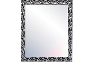 Chely Intermarket - Espejos de Pared Cuerpo Entero 60x80cm (68x88cm) Negro-Plateado | Mod-156 | Variedad de TAMAÑOS | Ideal para salón, recibidor, Comedor, Dormitorio y decoración.(156-60x80-3,05)