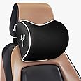 Grin Health Orthopedic Neckrest Support Ergonomic Neck Pillow Memory Foam Headrest Cushion for Neck Pain Relief (Black, Universal, pack of 1)