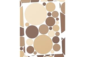 ‎WANDFEE WANDfee Wandtattoo Punkte I beige braun I Wandsticker Wandaufkleber Wanddeko für Kinderzimmer Babyzimmer Mädchen Junge