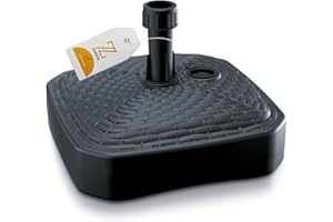 Zanvic Pie de Parasol Cuadro 39 cm, Antracita, 39x39x13 cm, ZA24