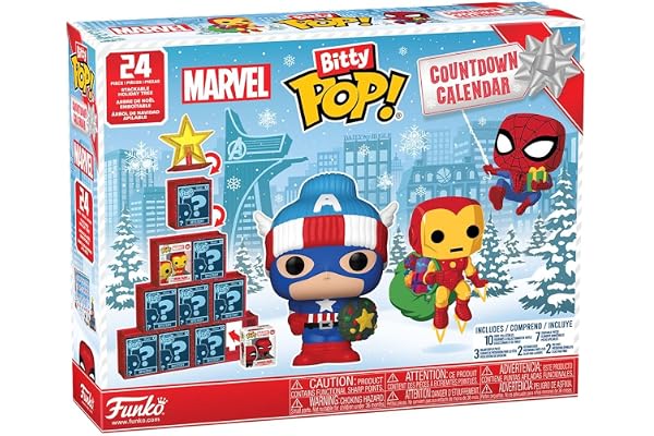 Funko Bitty Pop! Countdown Calendar: Marvel Comics- Calendrier de L'avent - 24 Jours de Surprise - Mini-figurine en Vinyle à Collectionners