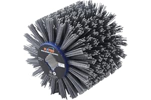 KATSU TOOLS KATSU Drawing Wheel Brush 120mm Grit #120 Abrasive Drum Wood Steel Burnishing Polishing Wheel Angle Grinder Burnisher Polisher Replacement SP10009333