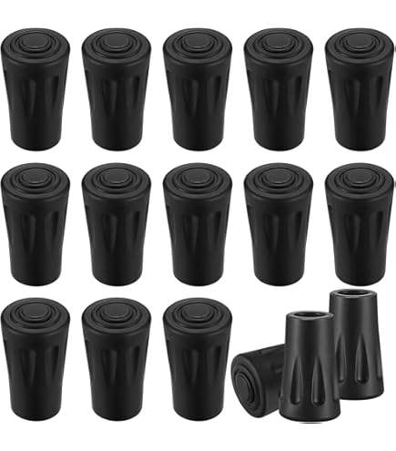 BUZIFU Lot de 10 Pcs Embouts Bâton de Marche Pointe de Canne de