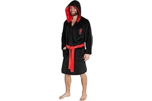 Liverpool F.C. Szlafrok dla mężczyzn, męski polarowy szlafrok z kapturem, prezenty piłkarskie