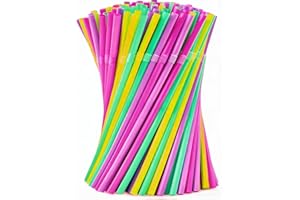 ZHUOAI 99 Eco-Friendly Strohhalme, Party-Trinkhalme, Wiederverwendbare Biegbarer Strohhalm,für Geburtstag,Hochzeit,Smoothies,Saft,Cocktail