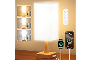 OYADISIIOP SAD Lamp, 10000 Lux SAD Light with Remote, Upgrade Size, 3 Color Temperatures, 5 Brightness Level Full Spectrum Sun Light Lamp with USB C & A Ports Home/Office Use As Lift Mood, Wood