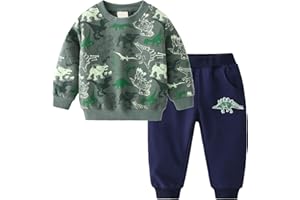 Gajaous 2PCS Toddler Pullover Sweatshirt+Jogging trousers Sets, Baby Boy Clothes Outfits Casual Tracksuit