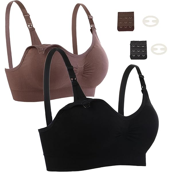 Reggiseno Allattamento Mamma - Senza Ferretto In Cotone, Pratico Con Clip A Una Mano - Morbido E Traspirante - Foto 5