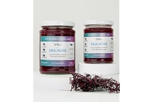 LIVING NEWELL Sea Moss Gel (Purple) 500ml | Organic Natural and wildcrafted in St Lucia | Containing Essential Vitamins and Minerals | Irish sea Moss Gel | Vegan superfood