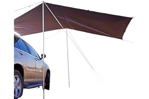 FAY BLESS Voiture Côté Auvent SUV De Voiture Côté Tente Côté Tente Auvent Extérieur Hors Route Véhicule Auto-Conduite Automobile Équipement (Army Green,440 * 200cm)