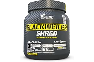 ‎OLIMP SPORT NUTRITION Olimp Sport Nutrition Sport Nutrition Blackweiler Shred, Exotic Orange, 480 g, Pre Workout Booster und Fettverbrenner, L-Arginin und Beta-Alanin