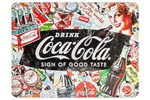 Nostalgic-Art 26227 Retro Blechschild Coca-Cola – Collage – Geschenk-Idee für Coke-Fans, aus Metall, Vintage-Design zur Dekoration, 15 x 20 cm