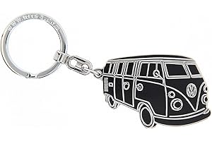 BRISA VW Collection - Volkswagen Combi Bus T1 Camper Van Porte-clés, Anneau Porte-clefs, Idée de Cadeau/Souvenir/Produit Rétro Vintage