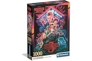 Clementoni - Puzzle Adulto 1000 Piezas Stranger Things S03 Compact Box, 39979