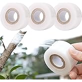 Orrdiffi 3 Rollos de Cinta de Injerto de Transparente Estirable, Autoadhesiva para Jardiner&iacute;a Pel&iacute;cula de Injerto, Ideal para