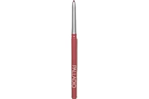 Palladio Retractable Waterproof Lip Liner High Pigmented and Creamy Color Slim Twist Up Smudge Proof Formula with Long Lasting All Day Wear No Sharpener Required, Plum