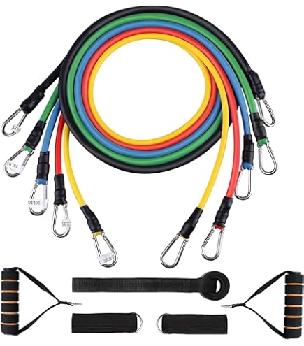 Kit de Barre avec Bande de résistance d'entraînement corporel Total de