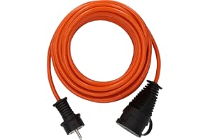 Brennenstuhl BREMAXX förlängningskabel (10m kabel i orange, för kortvarig användning utomhus IP44, strömkabel användbar upp till -35 °C och UV-beständig, Made in Germay)