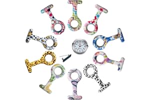 Avaner 5/6 Pcs Montre Infirmiere Silicone Dessin Infirmiere Anime Montre Enfant a Quartz Montre Broche pour Femme Fille