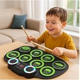 Gaman Dijital Şarjlı Bas Bateri Davul Elektronik Roll Up Drum Taşınabilr Silikon