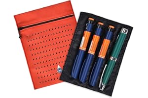KAIO-DIA Dia-Cool, estuche isotermico para 4 plumas de insulina - Bolsa termica para diabeticos - Refrigeración evaporativa ecológica para medicamentos - Accesorio de viaje reutilizable para diabéticos.
