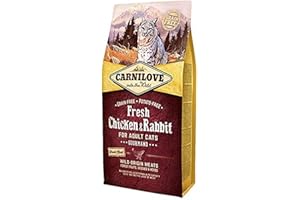 Carnilove Carnilove Fre Chicken & Rabbit Gourmand Nourriture déshydratée pour Chat 400 g - Paquet de 19 x 21,05 g - Total : 400 g