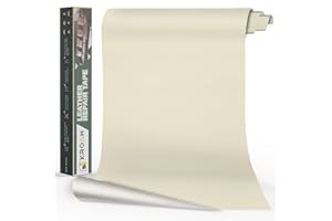 Xroam Pelle Adesiva per Riparazioni Divano, 60x200 cm Pelle Adesiva Beige Bianco, Patch di Riparazione in Pelle Autoadesiva, Riparazione Adesiva per Divani, Sedili Auto, Mobili, Borse