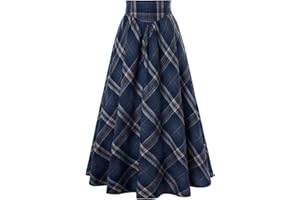 SCARLET DARKNESS Jupe Traditionnelle Victorienne pour Femme, Taille Haute, laçage, Jupe Longue médiévale