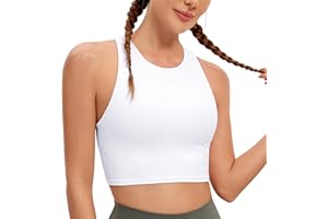 CRZ YOGA Butterluxe Donne Y-Indietro Alta Collo Palangaro Reggiseno Sportivo - Imbottito Allenamento Crop Canotte