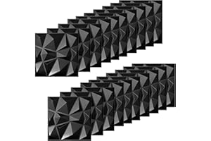 HKQBXO 20 piezas Paneles Decorativos 3D para Pared Interiores, 30 × 30 cm Revestimiento Pared PVC Exterior, Placas Decorativas Pared Autoadhesivo, Wall Panel, para Decorar Paredes