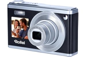 Rollei Compactline 10X – 60 MP – 10x zoom optyczny; wyświetlacz do selfie; doświadcz perfekcji w każdym obrazie dzięki elektronicznej stabilizacji!