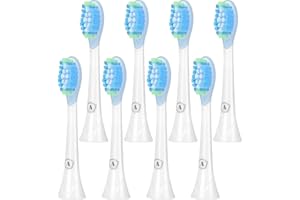 ASTER DENTAL CARE Aster Aufsteckbürsten Kompatibel mit Philips Sonicare Ersatzbürsten - Professionelle Elektrische Bürstenköpfe Classic Precision Clean Bürstenköpfe Fit Professional Care 8 Stück