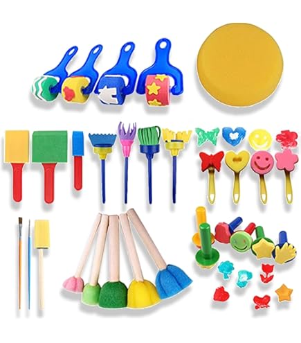 BOXOB 5er Set Riesen Pinsel Ballons - 105cm Große Aufblasbare Malerei-Deko Für Schulanfang