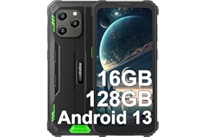 Blackview BV5300 Plus Outdoor Handy Ohne Vertrag Android 13 Outdoor Smartphone 16GB RAM 128GB ROM (1TB Erweiterbar) Outdoor Handy 6.1" HD+ 6580mAh,13MP+5MP, 4G Dual SIM, IP68/IP69K/OTG/GPS/Face ID