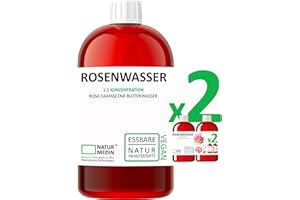 NATURMEDIN ... NATÜRLICHE ROHSTOFFE MIT MEDIZINISCHEN TECHNOLOGIEN 2.000-ml (2 x 1.000-ml) ROSENWASSER INTENSE ESSBAR Haut und Haar 100% naturrein NATURMEDIN®