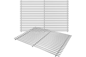 Waltboar 18.85" Grill Grate for Weber Genesis II 300 & Genesis II LX 300 Series Grills;Genesis II E&S 310 315 320 325 335 Grills;Weber Genesis II Grate 66095;304 Stainless Steel Grill Grate (2 Pcs)