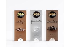 Gelato 4ever - Preparato per Gelato Pronto da Mantecare, Triple Pack, Facile da Preparare, Compatibile con Tutte le Macchine per Gelati Come Ninja Creami, Magimix, HKoenig, 1L per Brick, Made in Italy