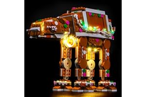 LocoLee Led Light Set Compatible with Lego 40806 Gingerbread AT-AT Walker Led Decoration Lighting Kit Compatible with Lego 40806 Building Blocks Model,Only Lights Set,No Model