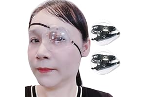 AMZVIO 2 Pack Plastic Eye Shield Medical Eye Patch for After Cataract Surgery Eye Protection or Sleeping, Upgraded Elastic Band Longer and Wider for Adult, Clear