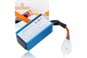 QAZAKY Boîtier 5 broches AC CDI pour scooter GY6 50 cc - 70 cc 90 cc 110 cc 125 cc 150 cc 4 temps ATV Go Kart cyclomoteur quad Pit Dirt Mini Pocket Bike Chopper XR50 CRF50 139QMB 152QMI 157QMJ 5